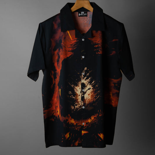 Hawaiian Shirt with Cuban Collar #169