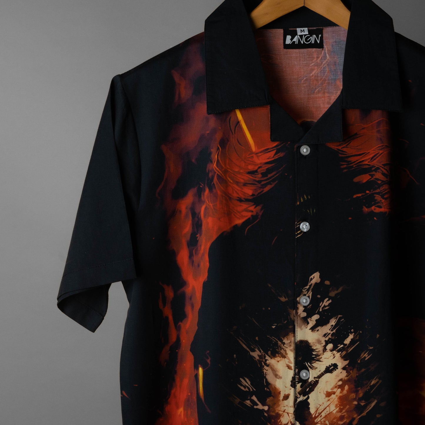 Premium Cotton Shirt with Cuban Collar #169