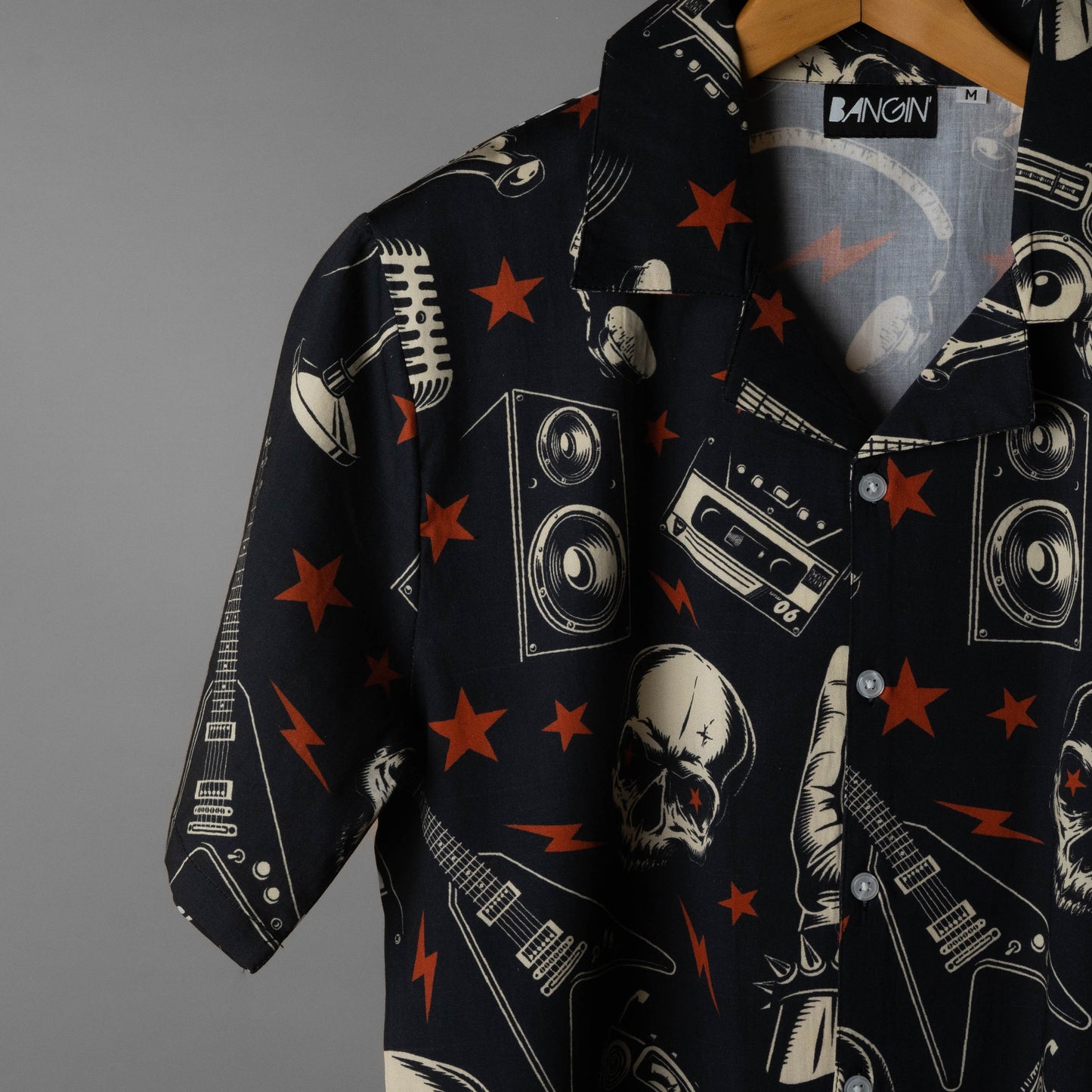 Premium Cotton Shirt with Cuban Collar #212