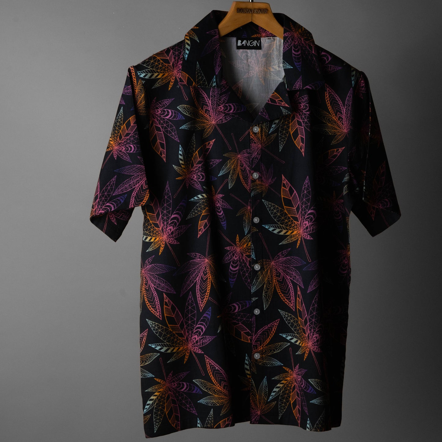 Premium Cotton Shirt with Cuban Collar #213