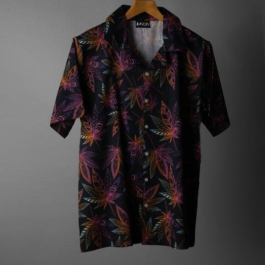 Hawaiian Shirt with Cuban Collar #213