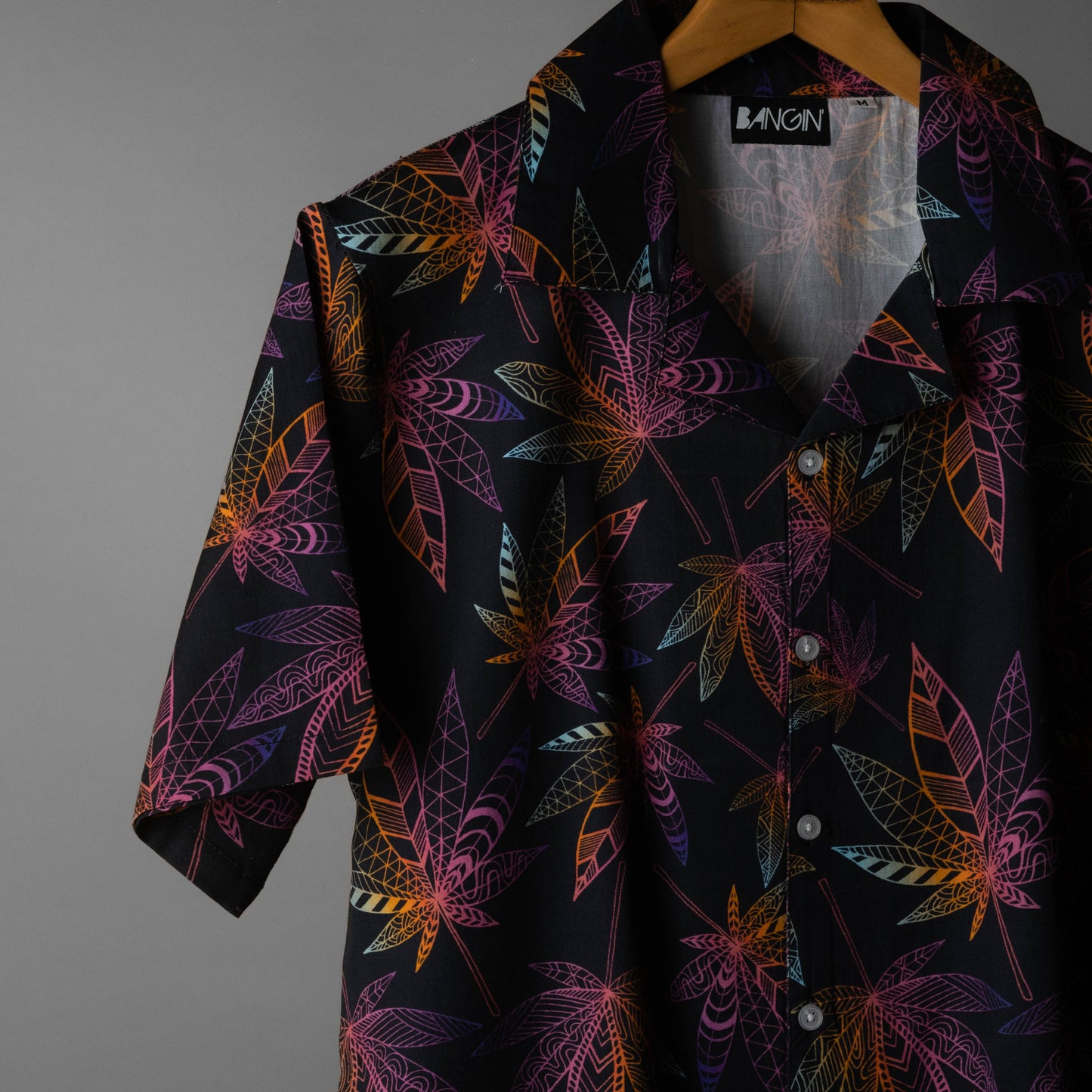Premium Cotton Shirt with Cuban Collar #213