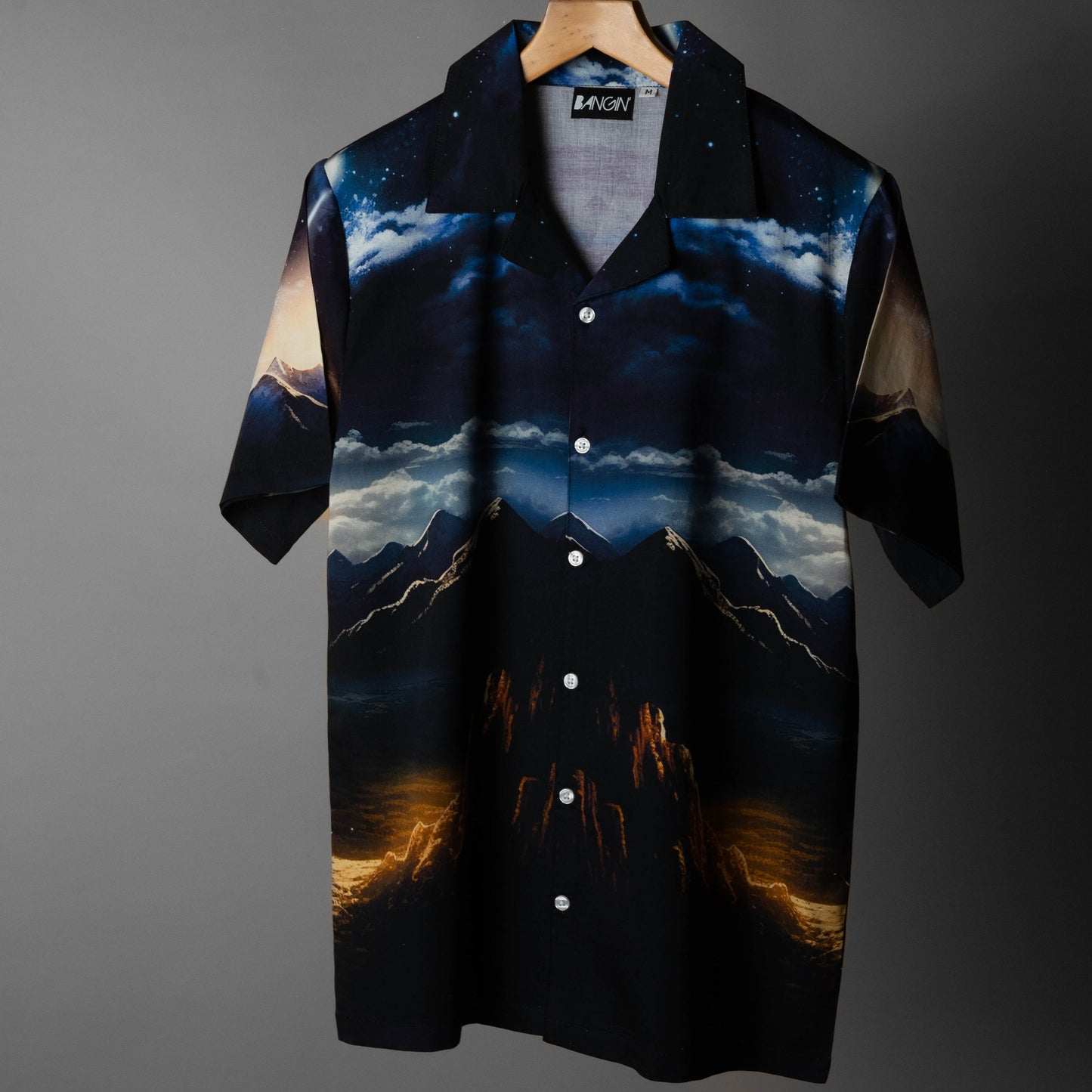 Premium Cotton Shirt with Cuban Collar #214