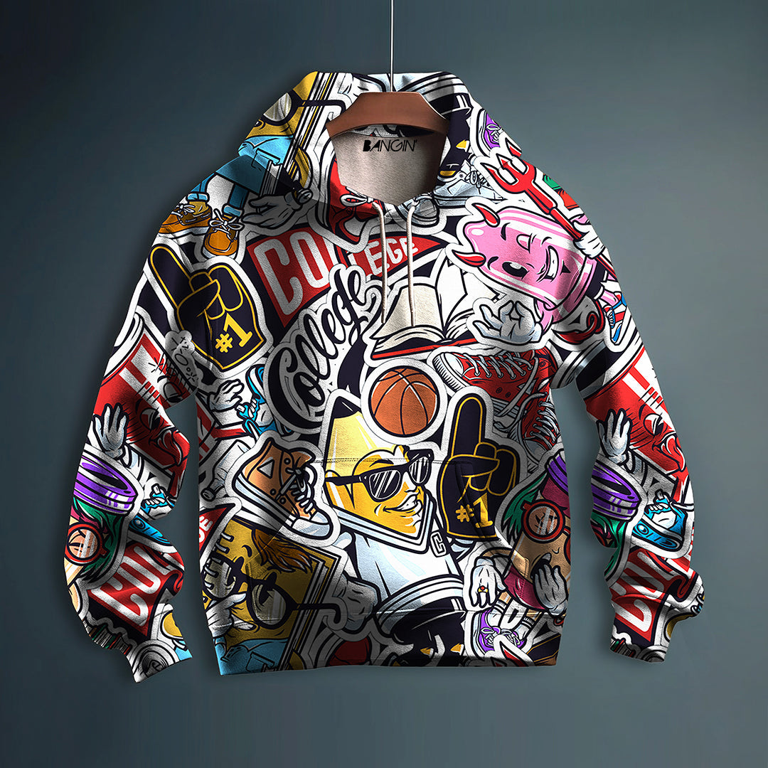 Printed Hoodie #182