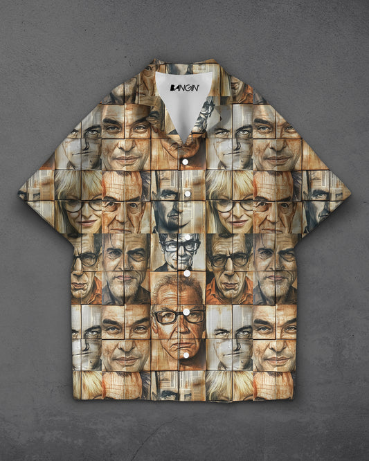 Hawaiian Shirt with Cuban Collar #782