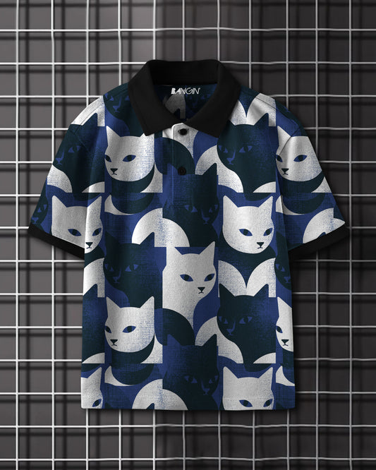 Printed Polo T-shirt #1145