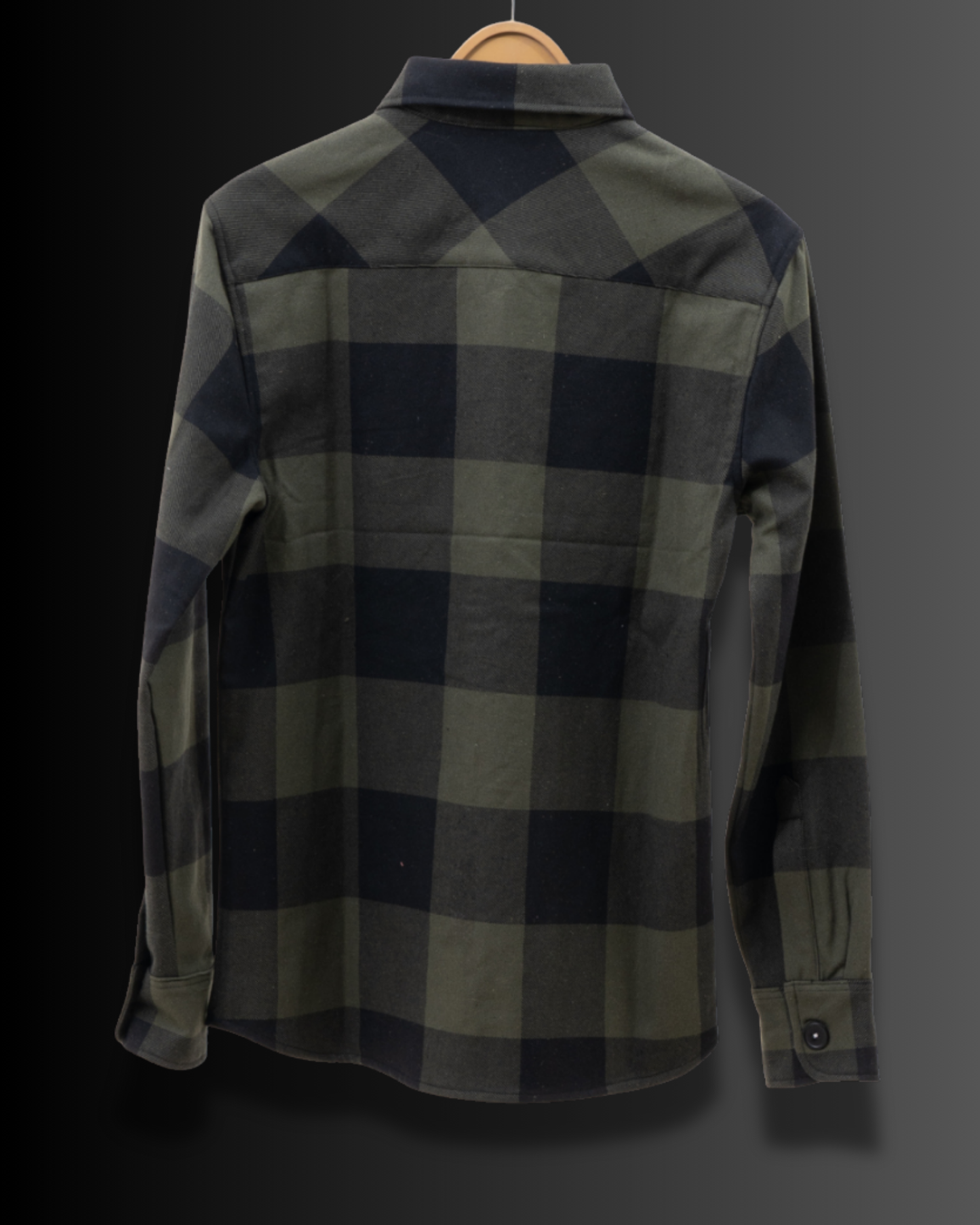 Olive Green Checks - Premium Flannel Overshirt #597
