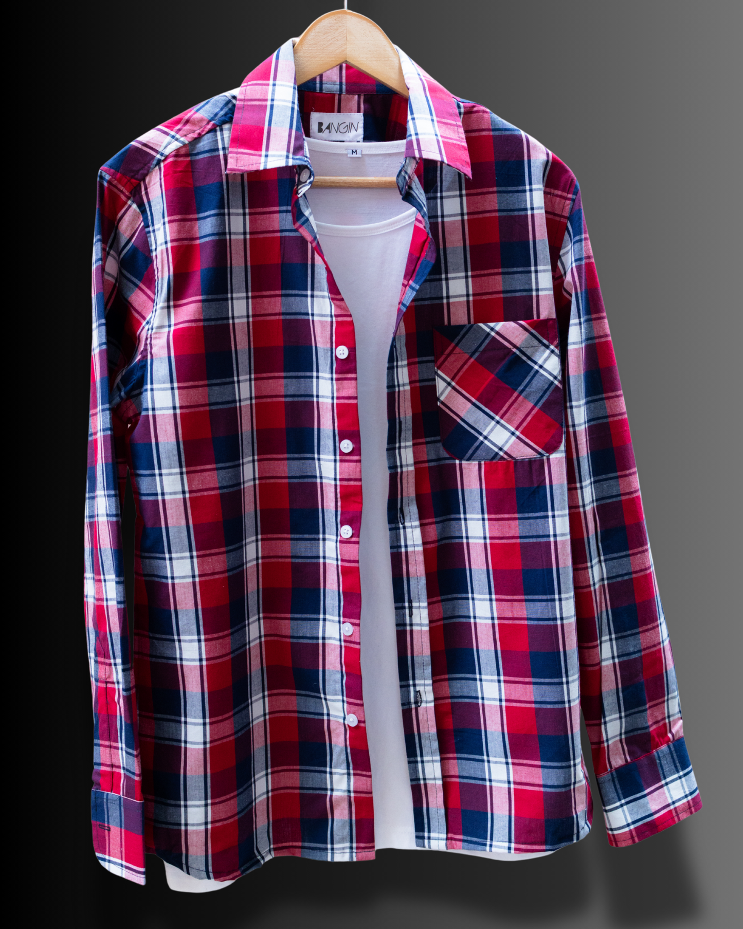 Redline Checks - Premium Plaid Shirt #1032