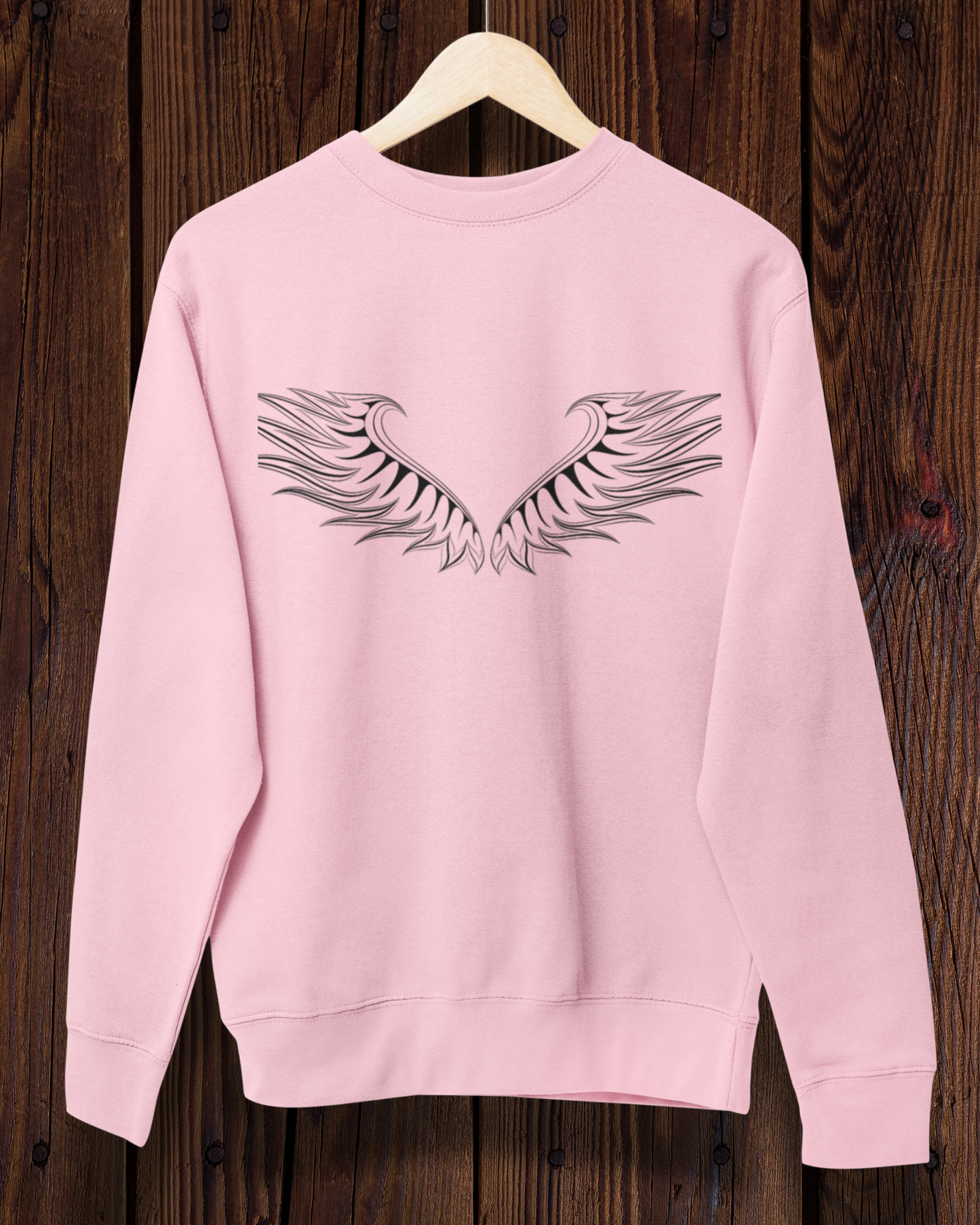 100% Cotton Sweatshirt (Pastel Pink) #915