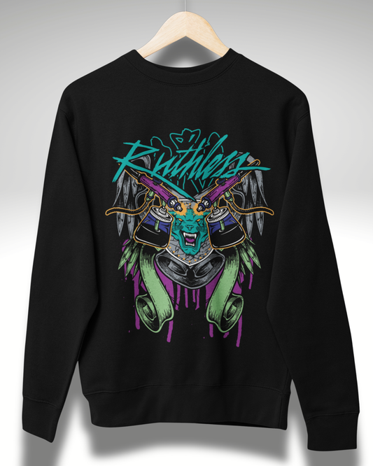 100% Cotton Sweatshirt (Midnight Black) #916