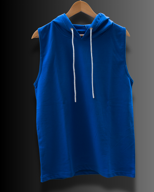 Hooded Tank Top in Premium Cotton #1004 (Royal Blue)