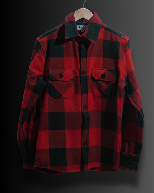Apple Red Checks - Premium Flannel Overshirt #848