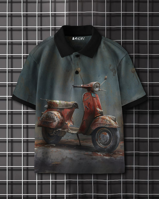 Printed Polo T-shirt #1080