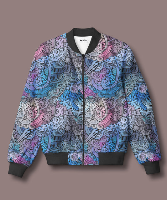 Printed Bomber Jacket #576