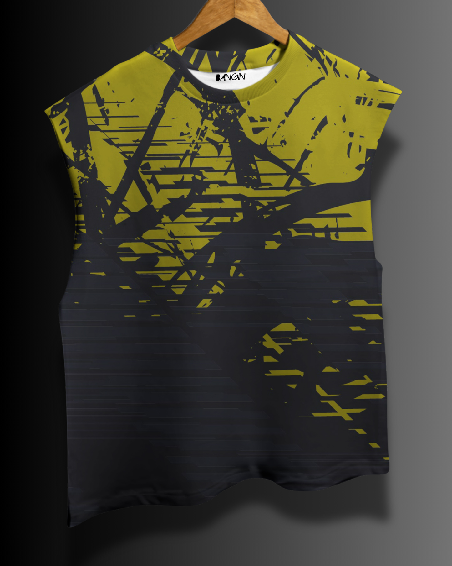 Printed Sleeveless T-shirt #1052