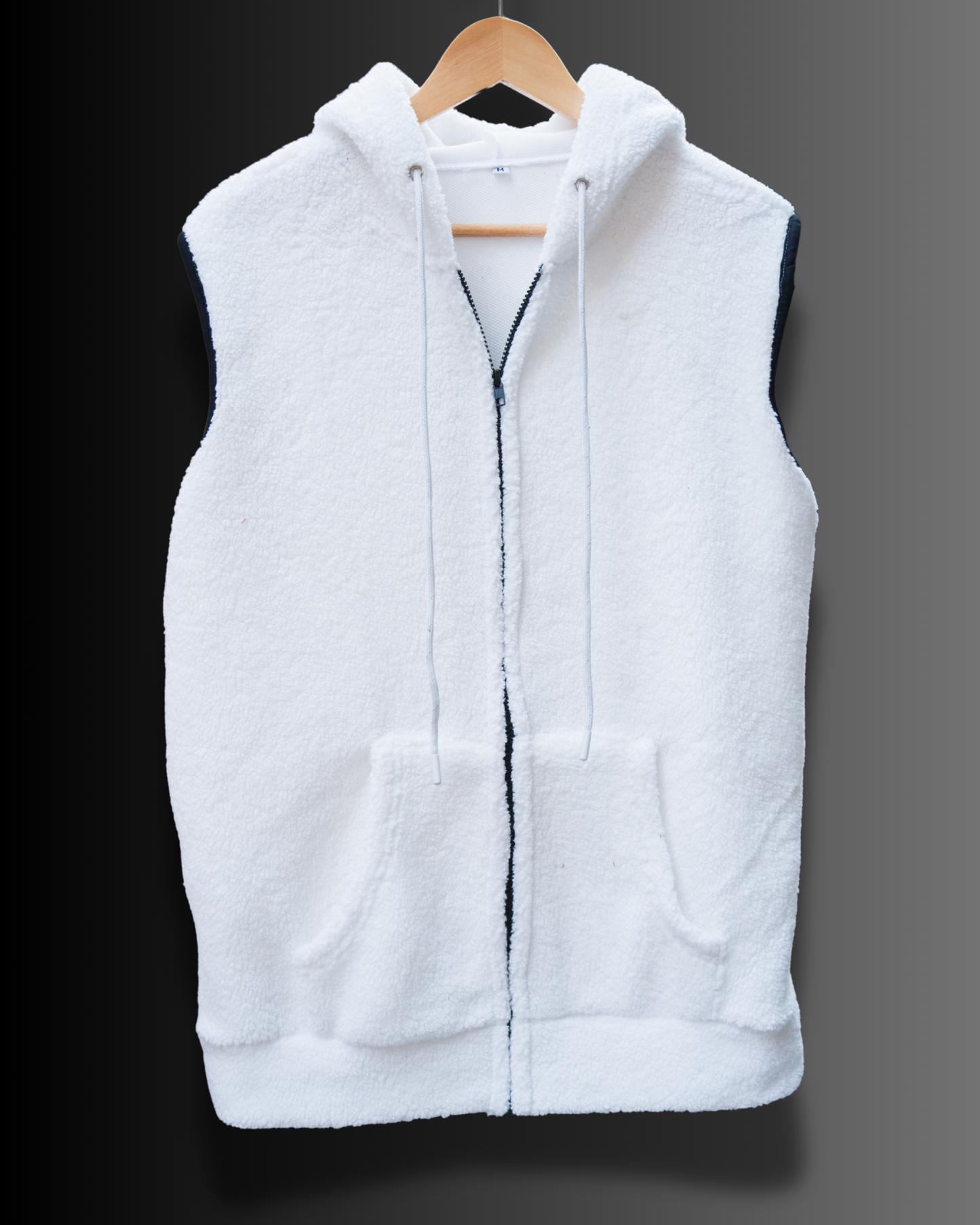 Sleeveless Sherpa Hoodie #1007