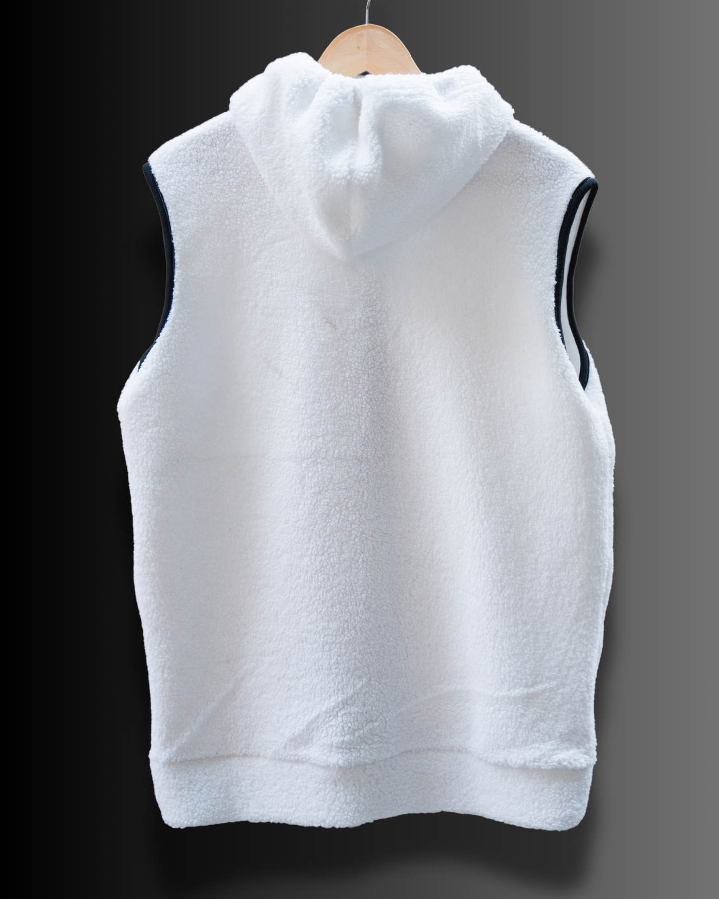 Sleeveless Sherpa Hoodie #1007
