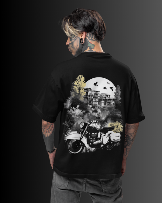 French Terry Heavy-Gauge Oversized Tee (100% Cotton) #826