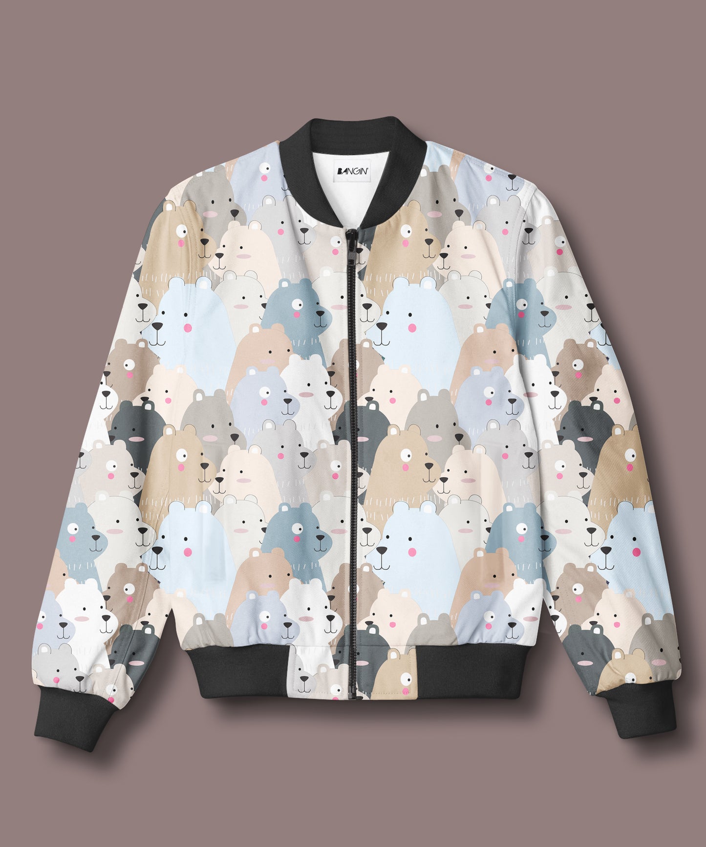 Printed Bomber Jacket #577