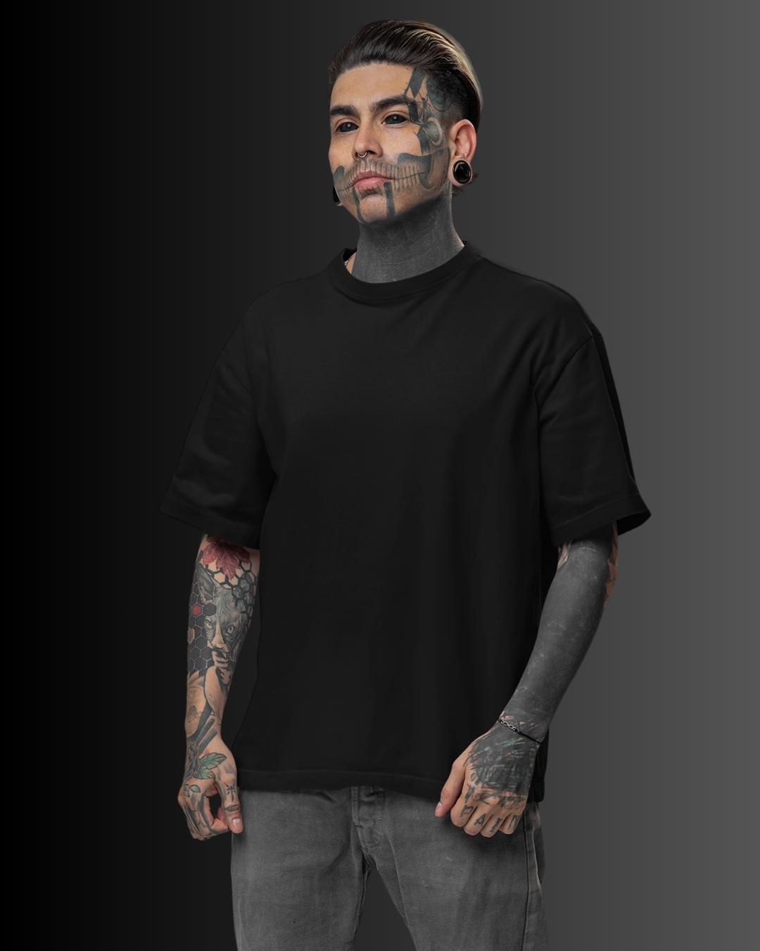 French Terry Heavy-Gauge Oversized Tee (100% Cotton) #826