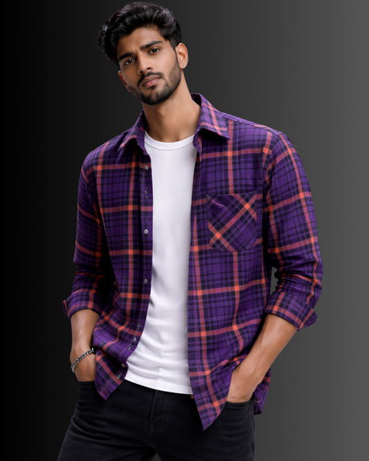 Eclipse Grid - Premium Plaid Shirt #1031