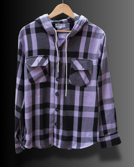 Premium Flannel Hooded Shirt #990