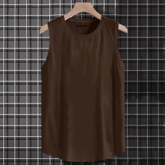 Super-Soft Cotton Tank Top #389 (Dark Brown)