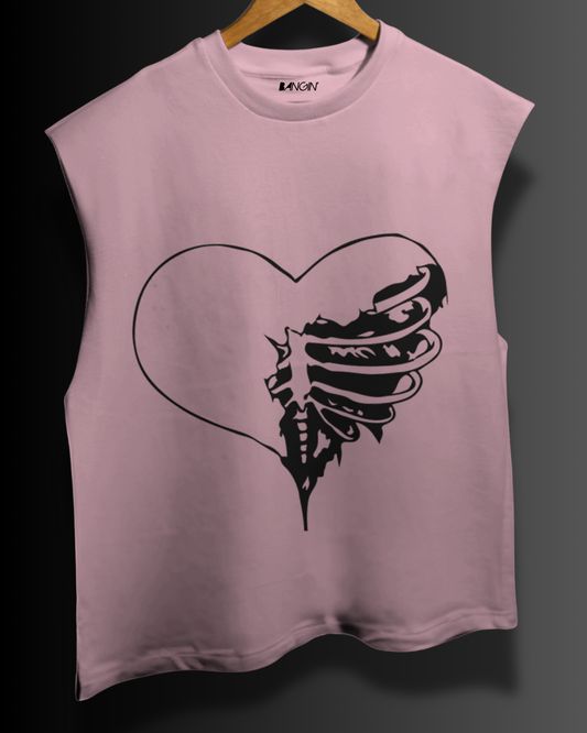Sleeveless French Tank Top (Copper Rose) #1027