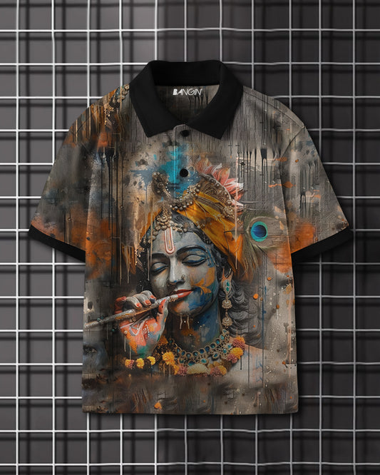 Printed Polo T-shirt #1084