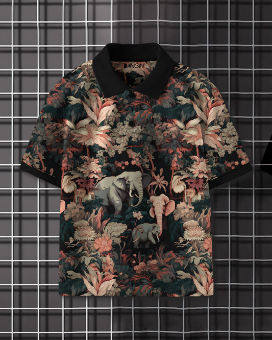 Printed Polo T-shirt #733