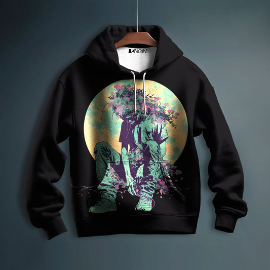 Psychedelic Printed Hoodie #606