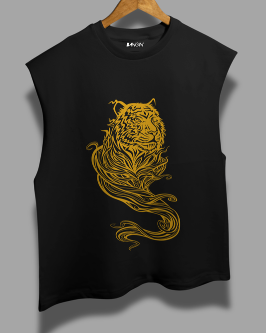 Sleeveless French Tank Top (Midnight Black) #1026