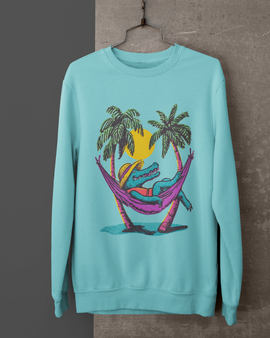 Premium Cotton Sweatshirt (Sky Blue) #948