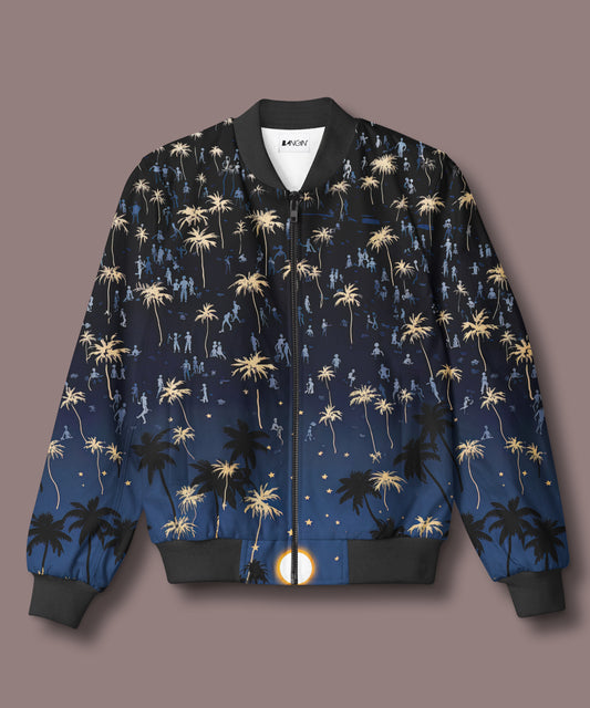 Printed Bomber Jacket #584