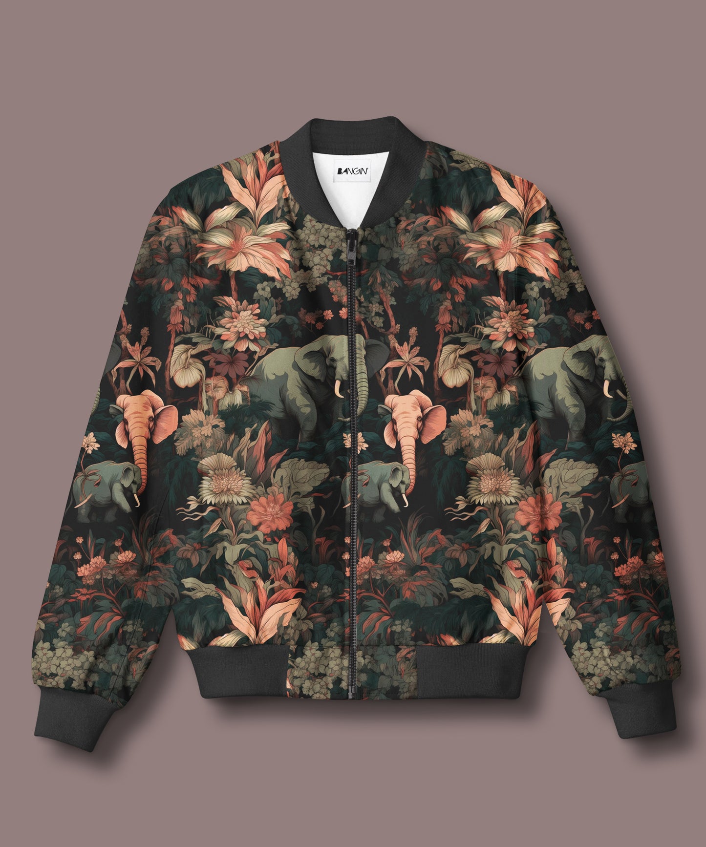 Printed Bomber Jacket #850