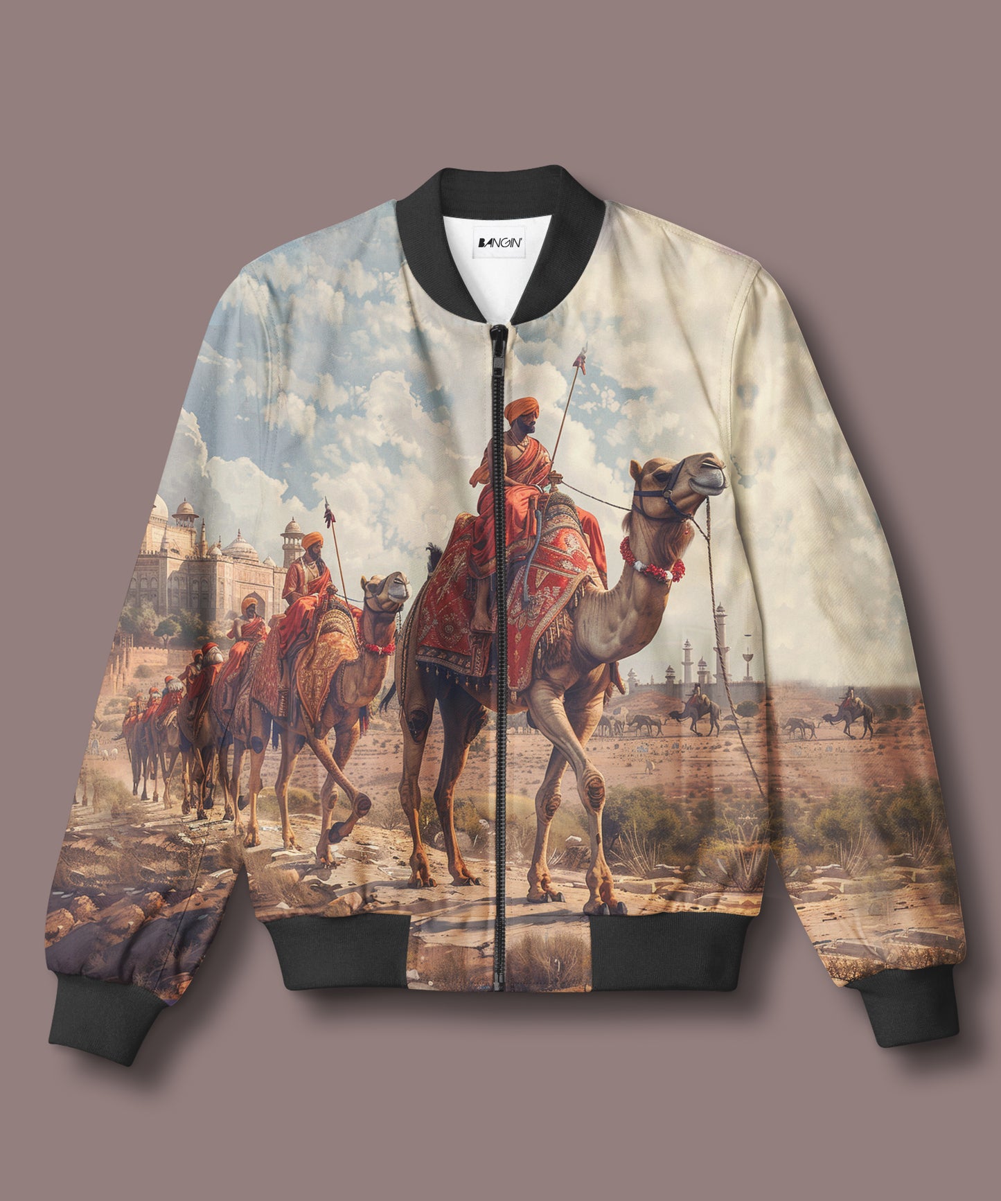 Printed Bomber Jacket #851