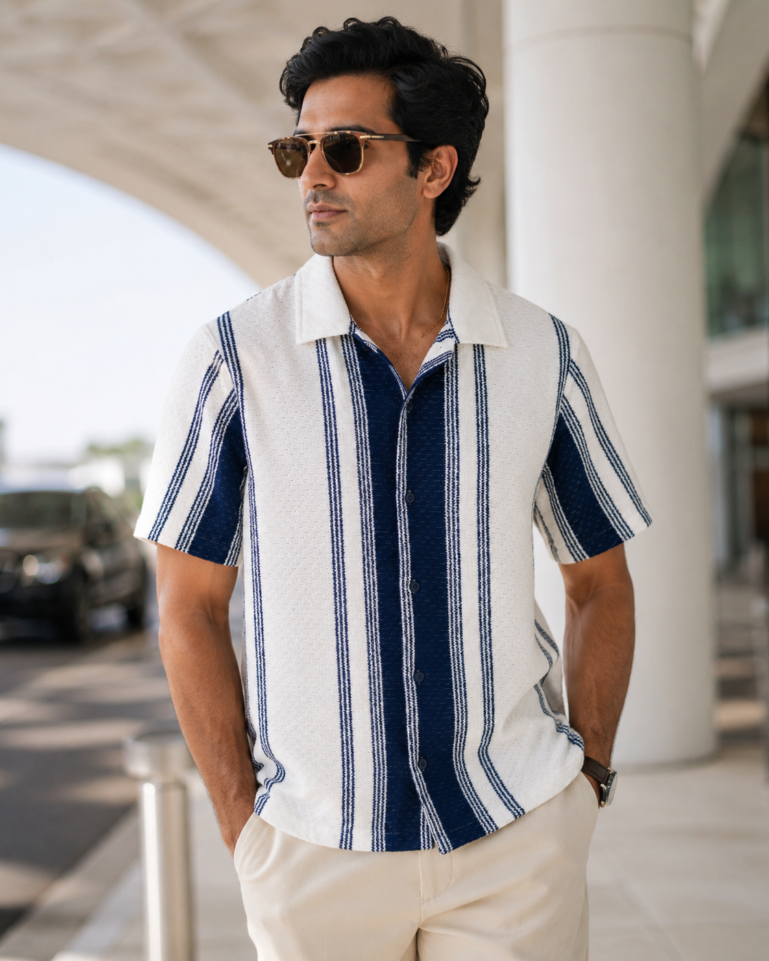 Cuban Shirt for Men in 100% Cotton #1230