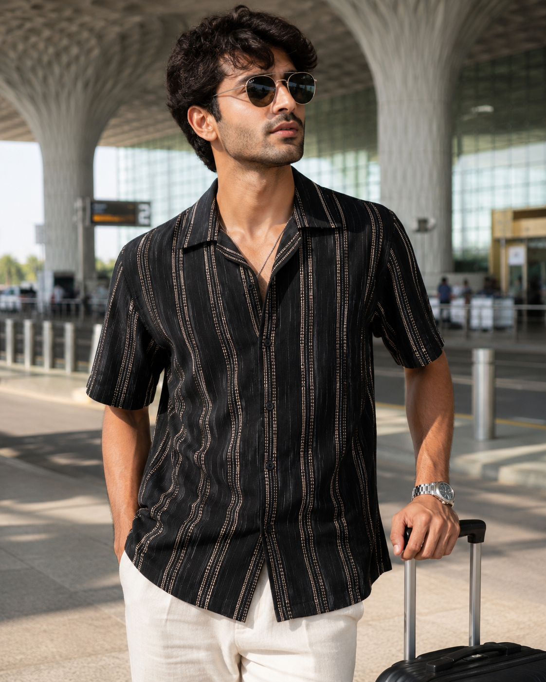 Cuban Shirt for Men in 100% Cotton #1231