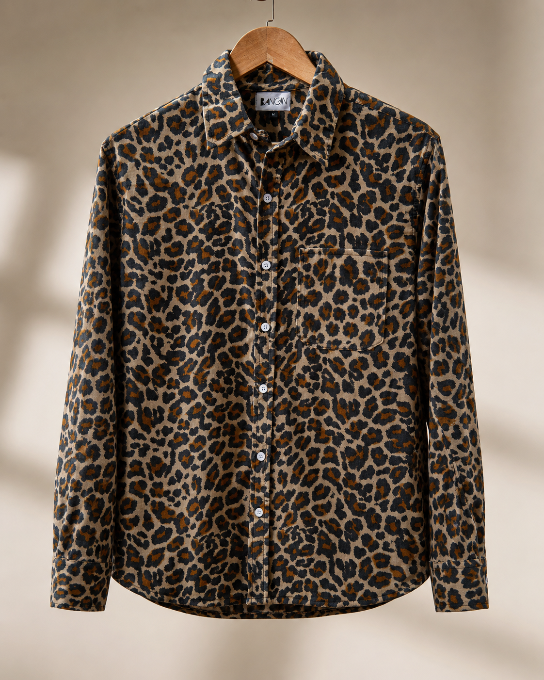 LEOPARD PRINT - Premium Corduroy Shirt #1216