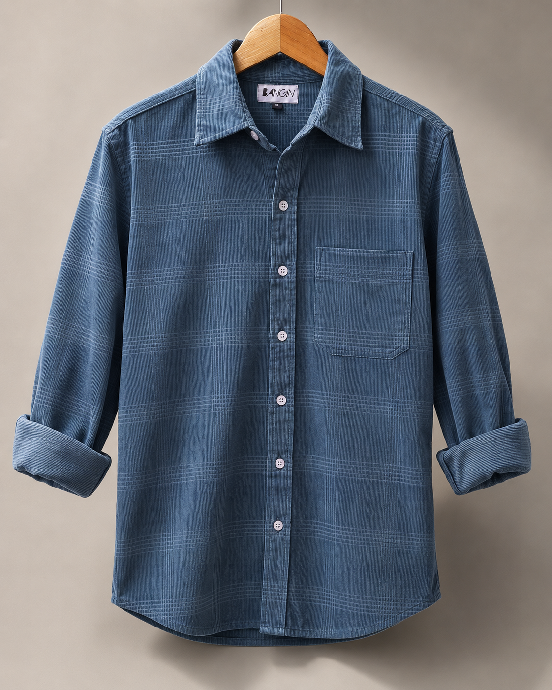 BLUE HAZE - Premium Corduroy Shirt #1217
