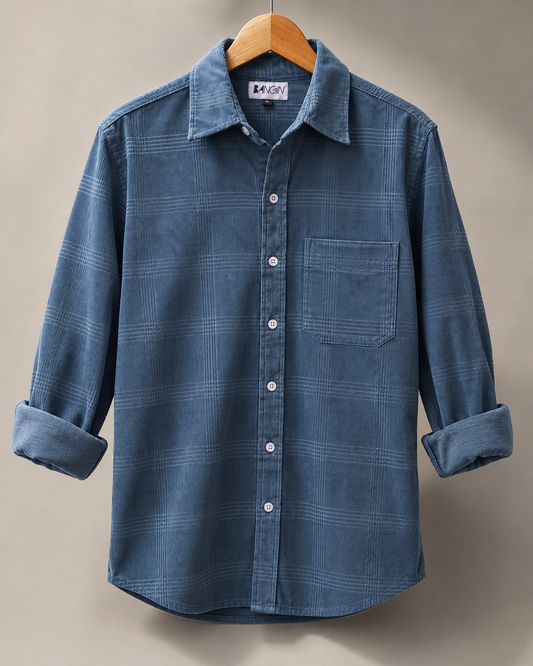 BLUE HAZE - Premium Corduroy Shirt #1217