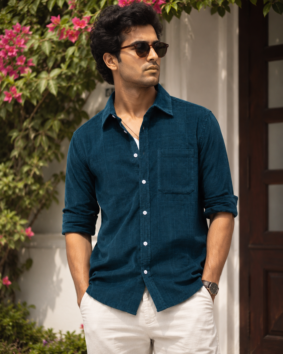 INDIGO VALE - Premium Corduroy Shirt #1218