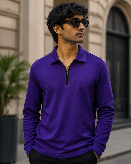 Premium Cotton Polo T-shirt with Full Sleeves #899