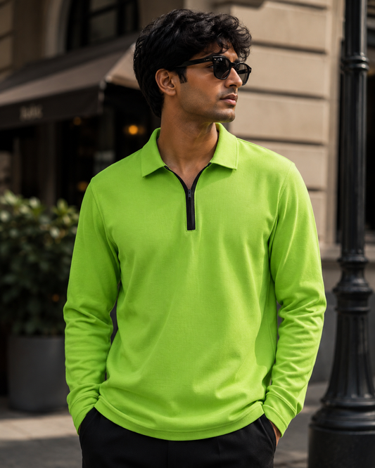 Premium Cotton Polo T-shirt with Full Sleeves #901