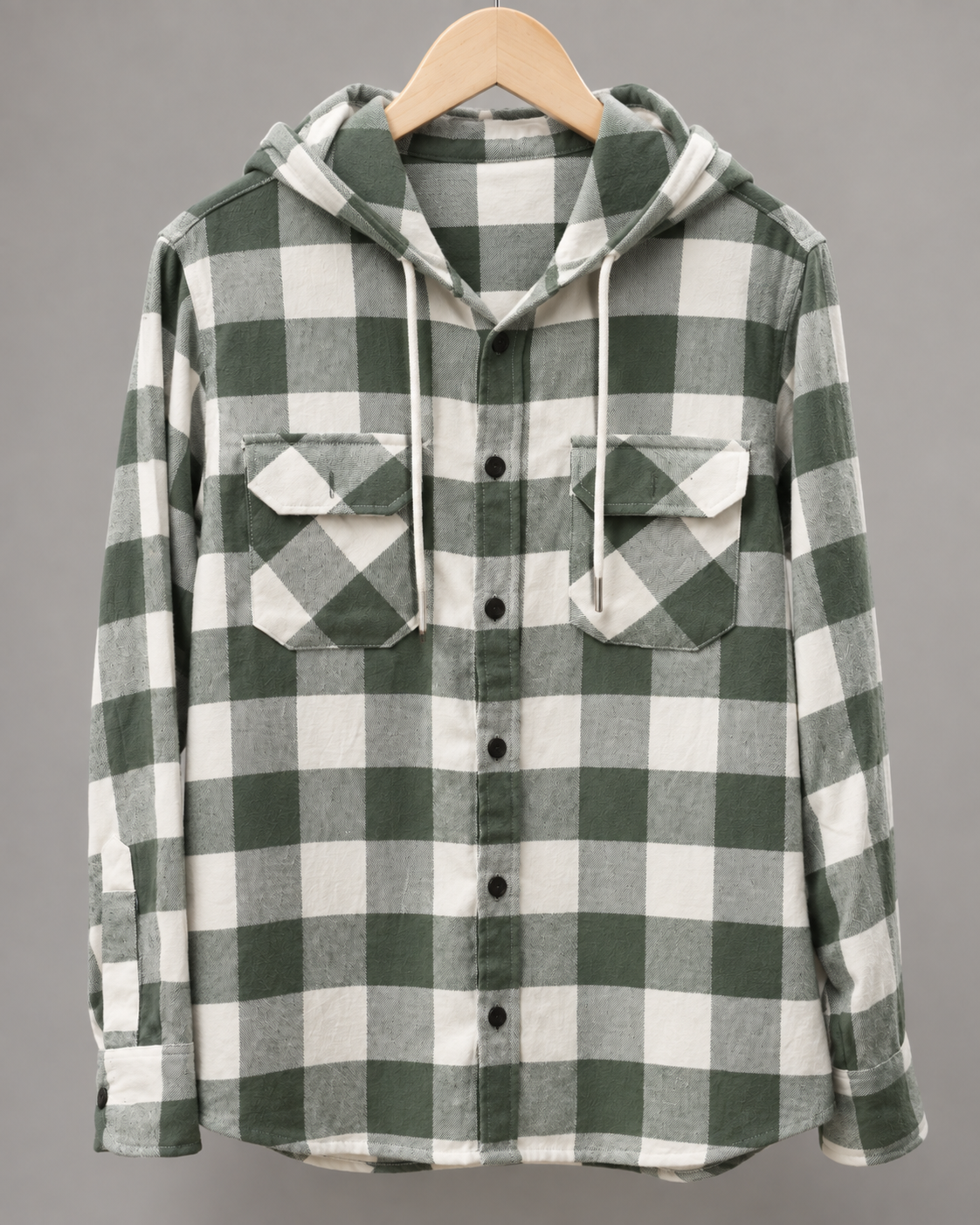 Premium Flannel Hooded Shirt #1274