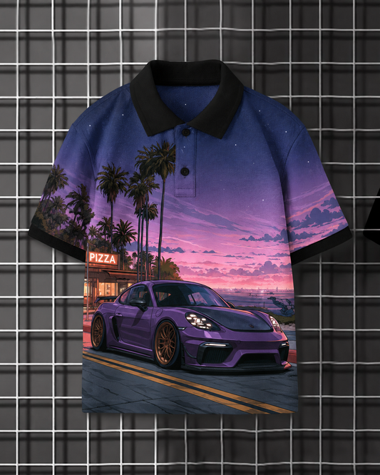 Printed Polo T-shirt #1280