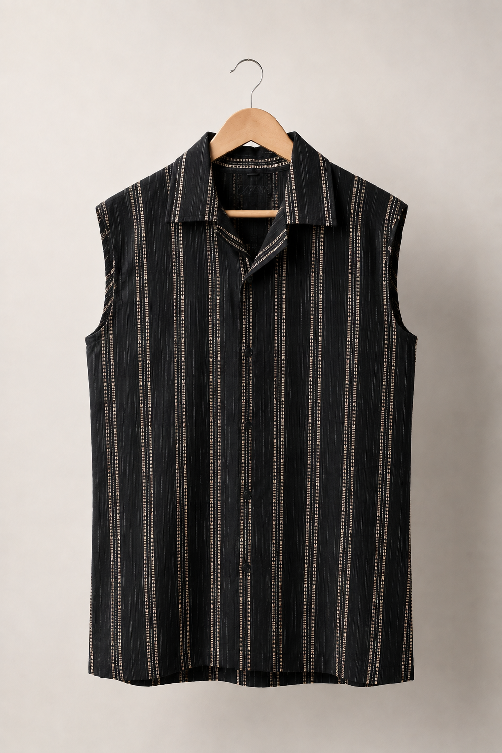 Sleeveless Shirt for Men in 100% Cotton #1241