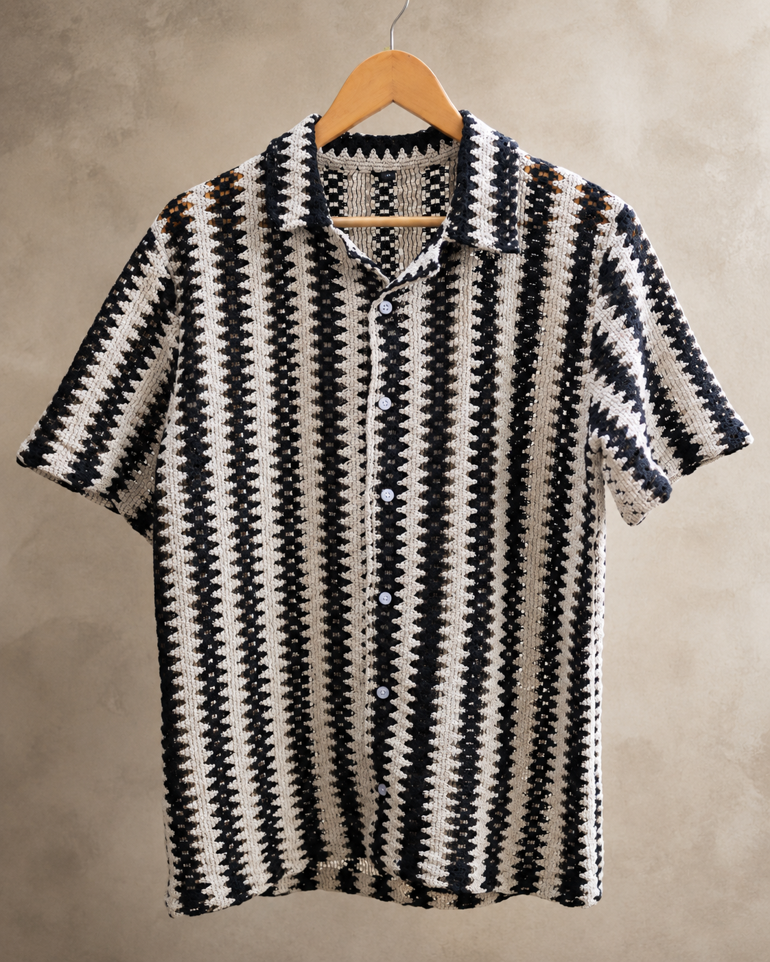 Crocheted Chevron Shirt #1250