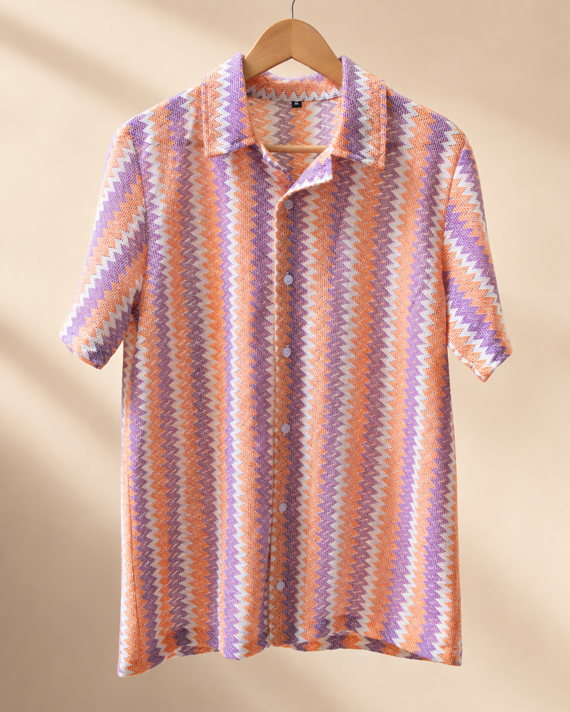 Chevron Knit Shirt for Men #1251