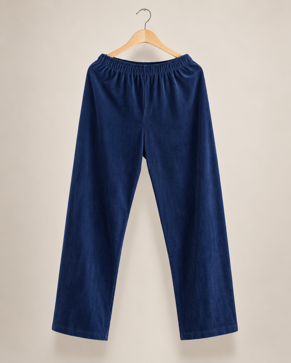 Corduroy Straight-Fit Jogger Pants (Navy Blue) #1253